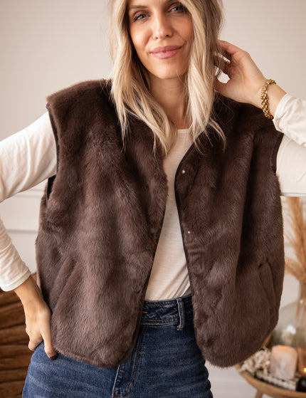 The Furry Tale Dark Walnut - Cardigan
