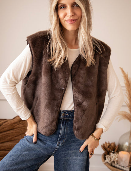 The Furry Tale Dark Walnut - Cardigan