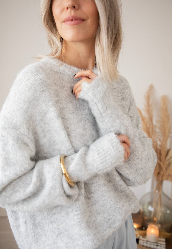 Pullover - Cosima - Hellgrau
