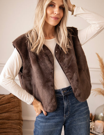 The Furry Tale Dark Walnut - Cardigan