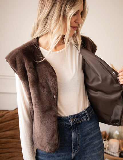 The Furry Tale Dark Walnut - Cardigan