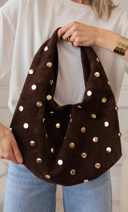 Indira Studs Choco - Handtas