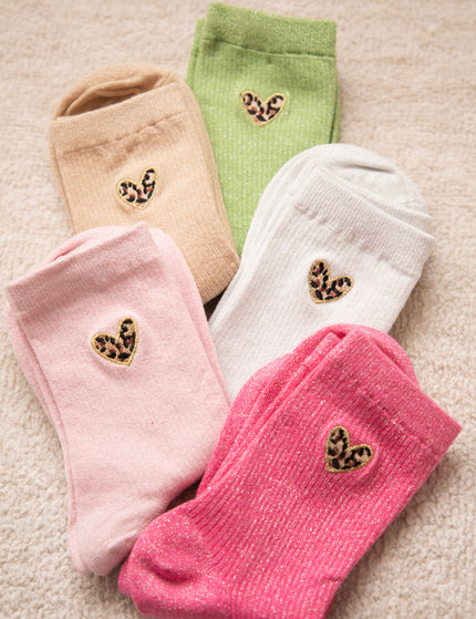 Socken - Shiny Leopard Love - Grün