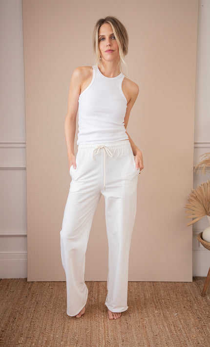 Lounge Life White - Broek