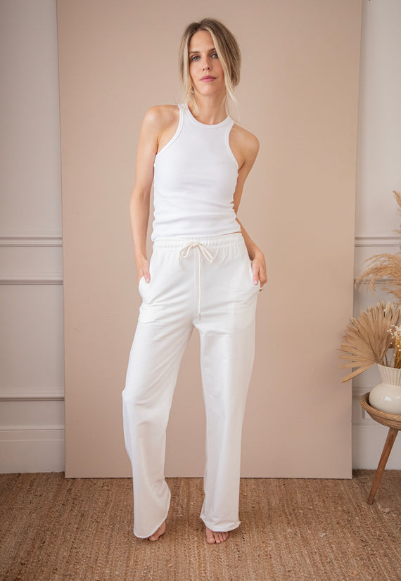 Lounge Life White - Broek