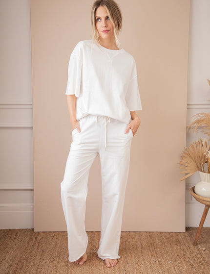 Lounge Life White - Broek