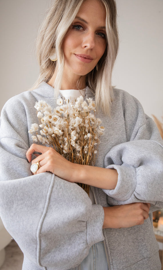 Bomberjacke - Snuggle Up - Grau