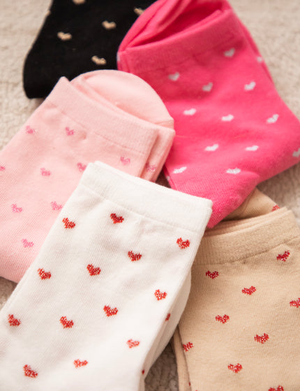 Socken - Love Overload - Fuchsia/Silber