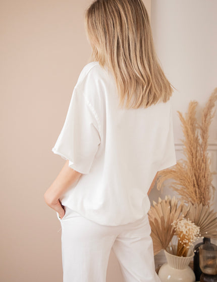 Lounge Life White - Broek