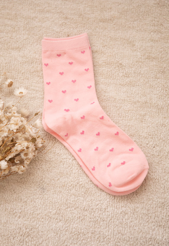 Love Overload Soft Pink/Pink - Sokken