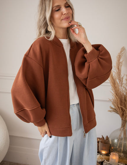 Snuggle Up Brown - Cardigan