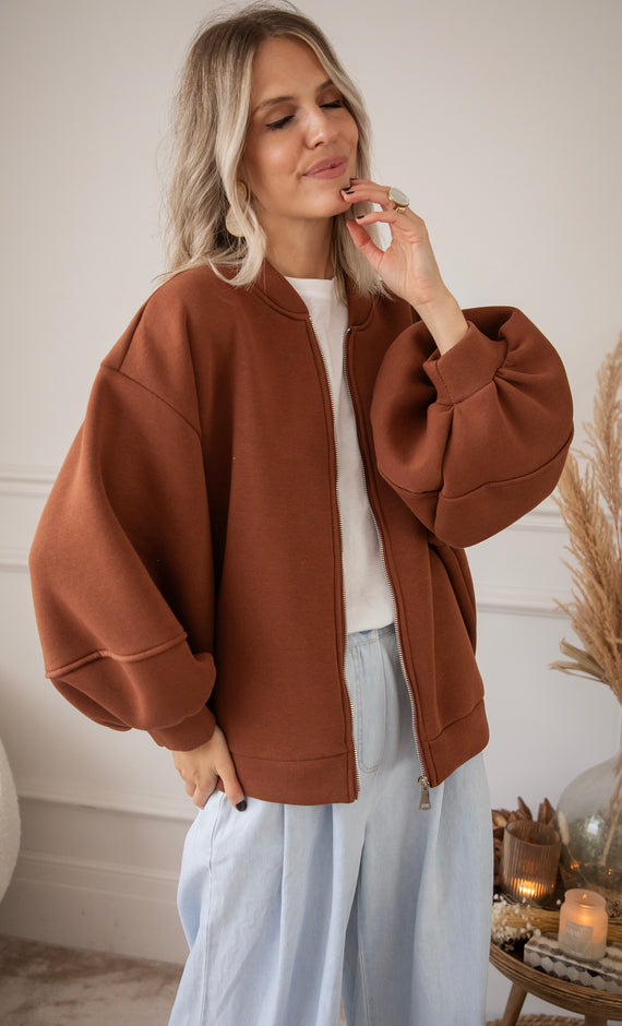 Bomberjacke - Snuggle Up - Braun