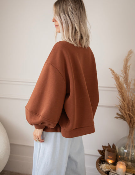 Snuggle Up Brown - Cardigan