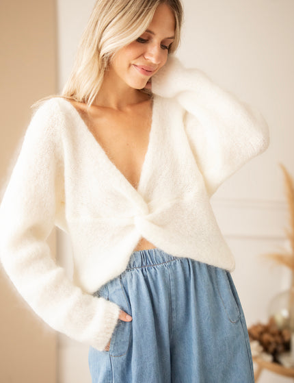 The Knot Knit Off White - Trui