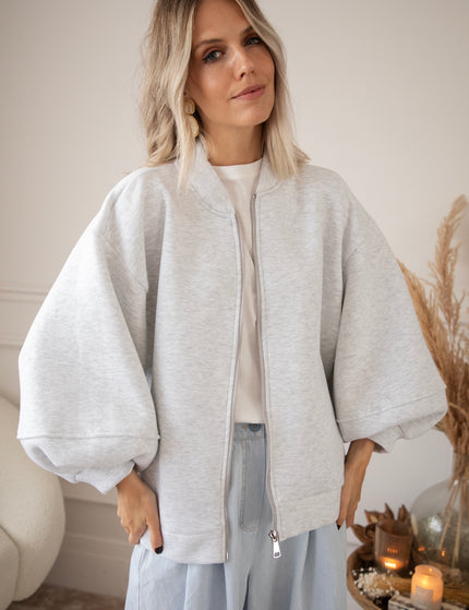 Bomberjacke - Snuggle Up - Hellgrau