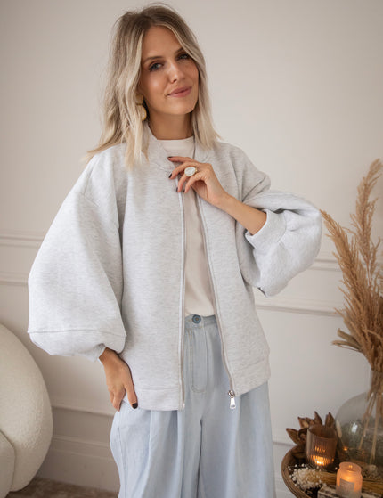 Bomberjacke - Snuggle Up - Hellgrau