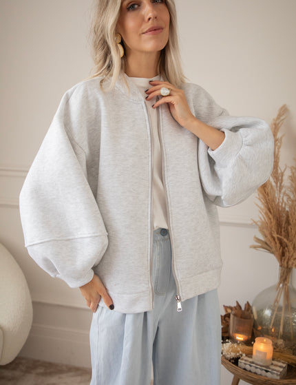 Bomberjacke - Snuggle Up - Hellgrau