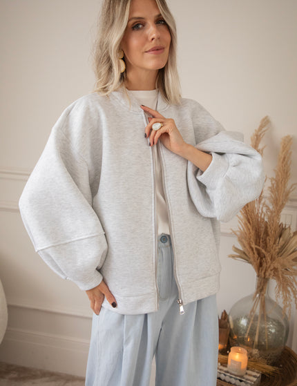 Bomberjacke - Snuggle Up - Hellgrau