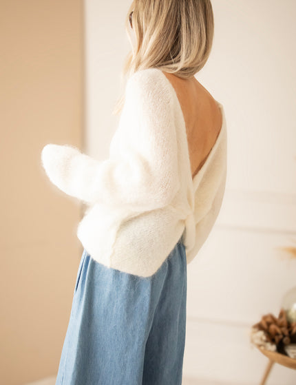 The Knot Knit Off White - Trui