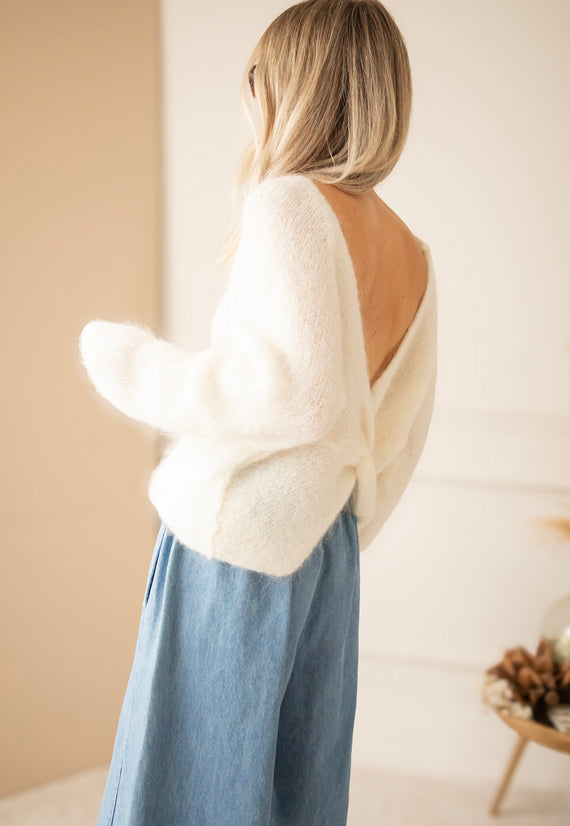 The Knot Knit Off White - Trui