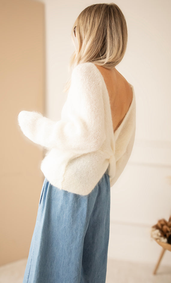 The Knot Knit Off White - Trui