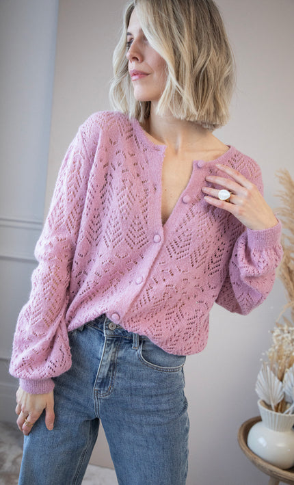 Tilly Old Pink - Cardigan