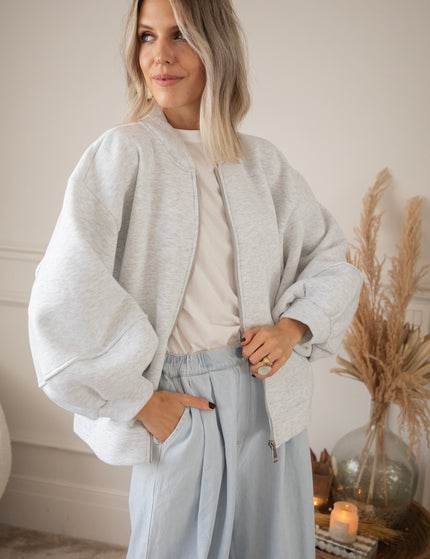 Bomberjacke - Snuggle Up - Hellgrau