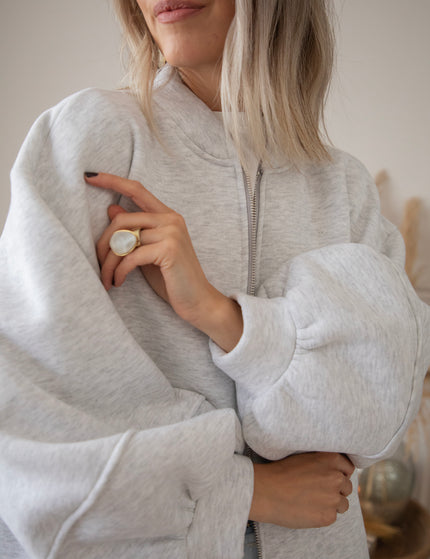 Bomberjacke - Snuggle Up - Hellgrau