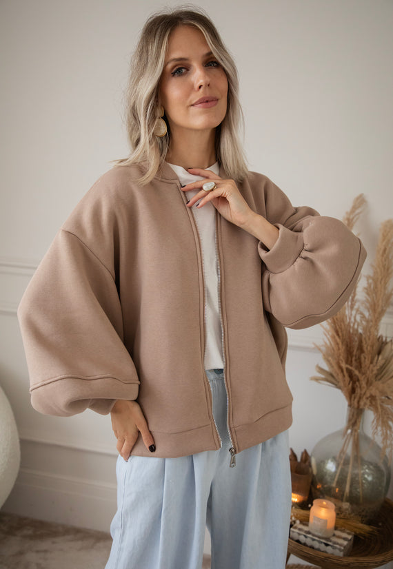 Bomberjacke - Snuggle Up - Taupe
