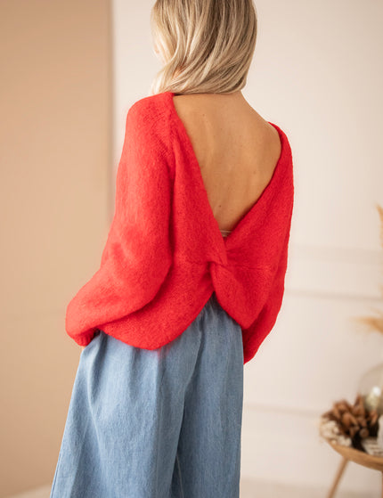 The Knot Knit Red - Sweater