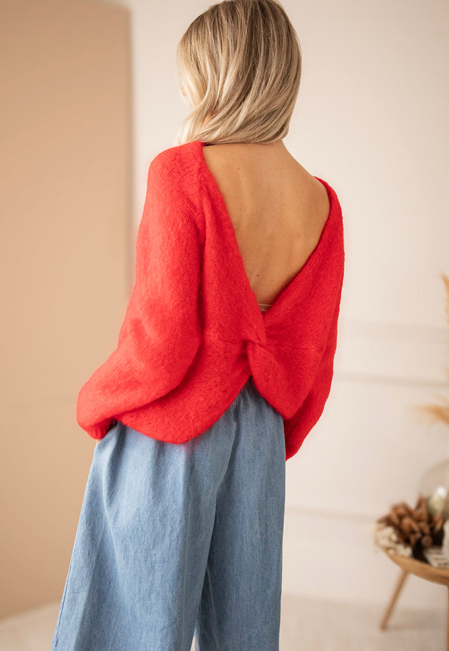 The Knot Knit Red - Sweater
