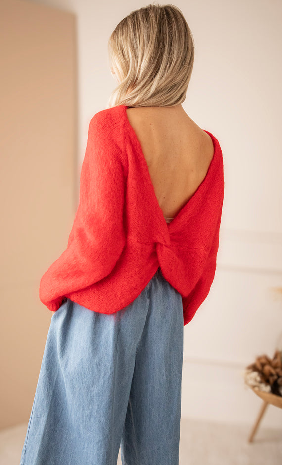 The Knot Knit Red - Sweater