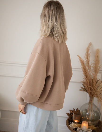 Snuggle Up Taupe - Cardigan