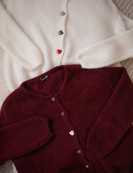 Love Buttons Beige - Cardigan