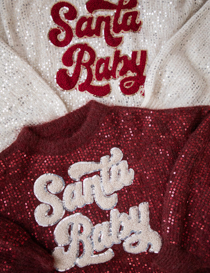 Santa Baby Bordeaux - Trui