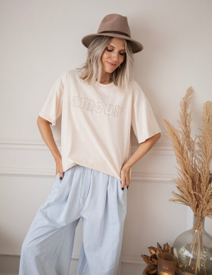 T-Shirt - Pure Amour - Beige