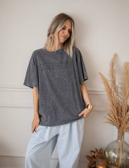 T-Shirt - Pure Amour - Dunkelgrau