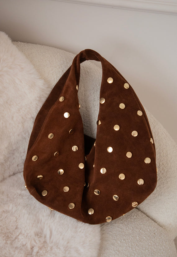 Indira Studs Brown - Handtas