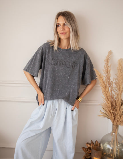 T-Shirt - Pure Amour - Dunkelgrau