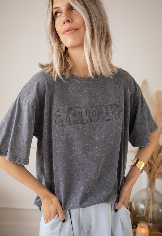 Pure Amour Dark Grey - T-Shirt