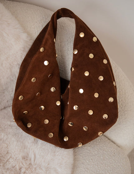 Indira Studs Brown - Handbag