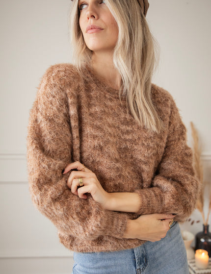 Pullover - Fluffy Feels - Braun