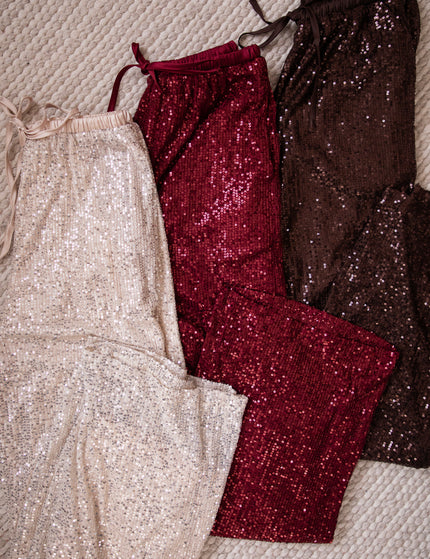 Stunning Sequins Bordeaux - Pants