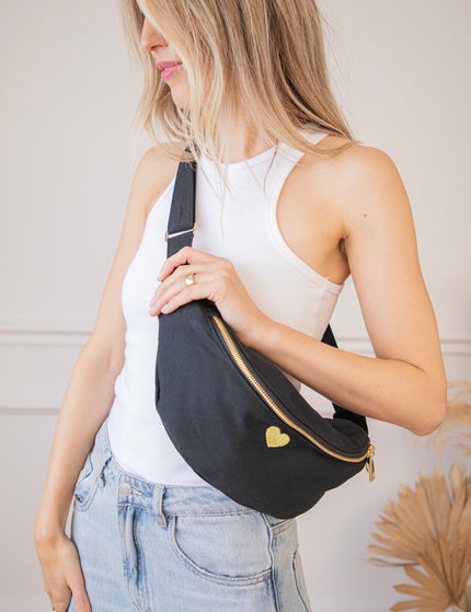 Carry Love With You Black - Hip Bag