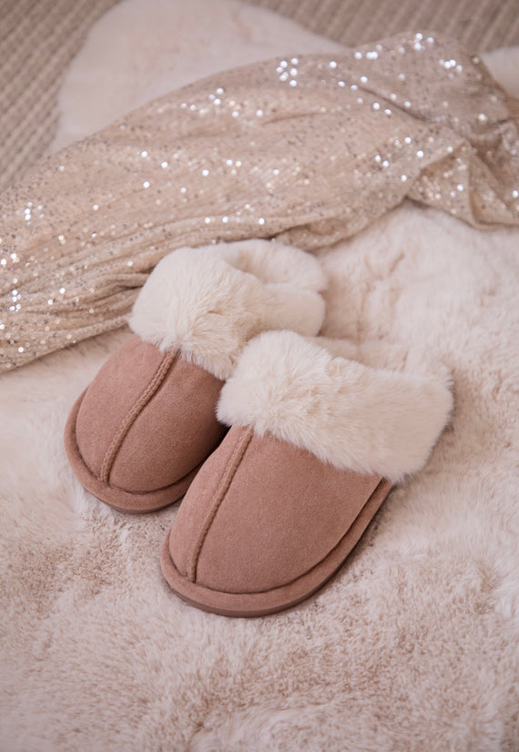 Fur-Ever Yours Camel - Slippers