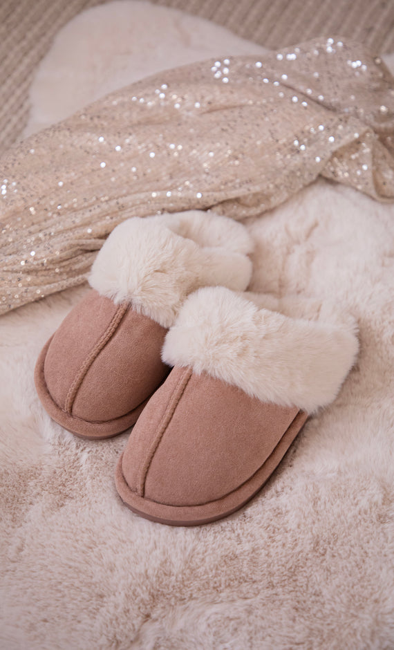 Hausschuhe - Fur-Ever Yours - Camel