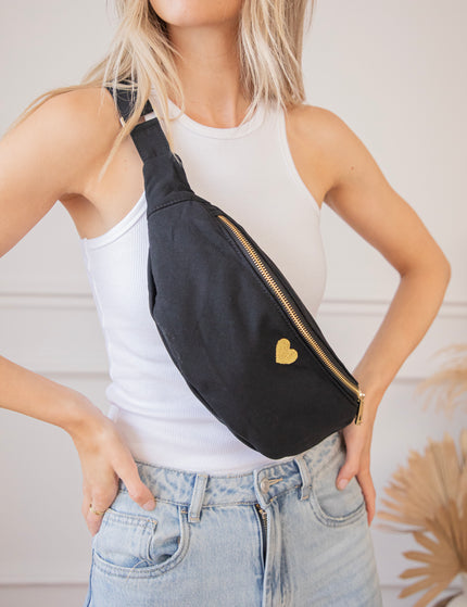 Carry Love With You Black - Hip Bag