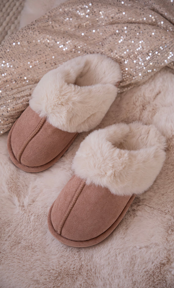 Hausschuhe - Fur-Ever Yours - Camel