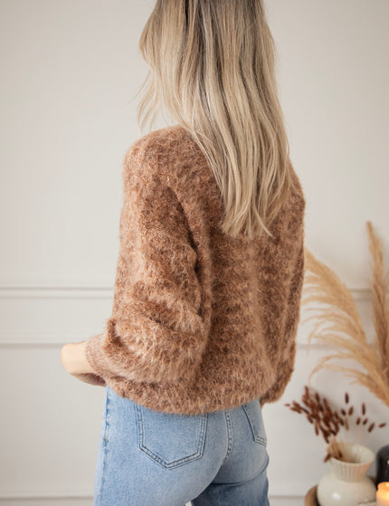 Pullover - Fluffy Feels - Braun