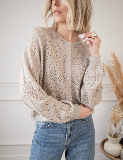 Strickjacke - Tilly - Taupe 